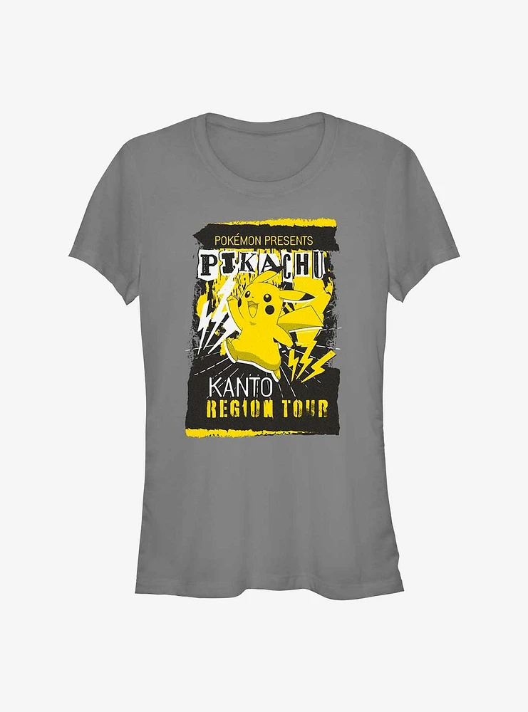 Pokemon Pikachu Kanto Region Tour Girls T-Shirt