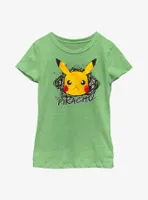 Pokemon Angry Pikachu Youth Girls T-Shirt