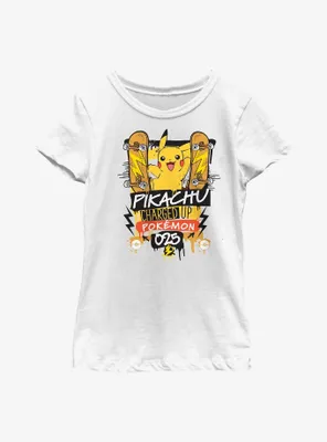 Pokemon Pikachu Charge Up Youth Girls T-Shirt