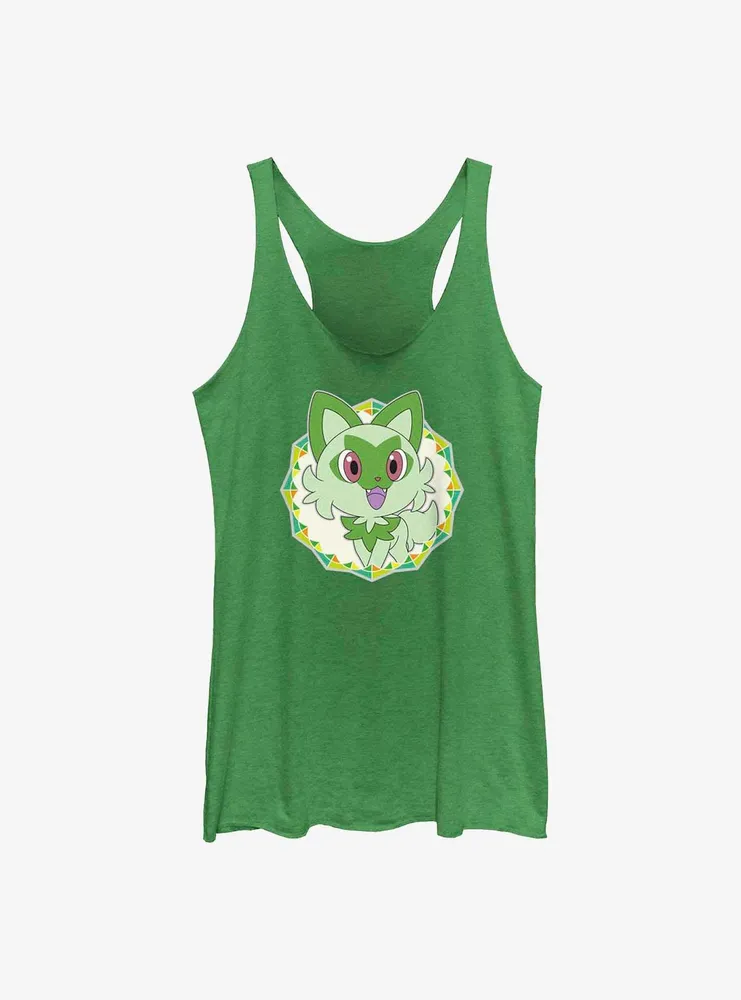 Pokemon Sprigatito Sparkle Womens Tank Top