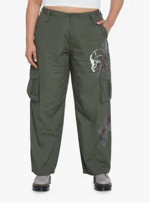 Social Collision Graffiti Skull Cargo Pants Plus