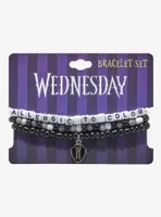 Wednesday Monochrome Beaded Bracelet Set