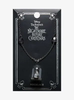 The Nightmare Before Christmas Zero Tombstone Domed Necklace