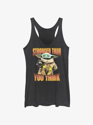 Star Wars The Mandalorian Grogu Stronger Than You Think Womens Tank Top