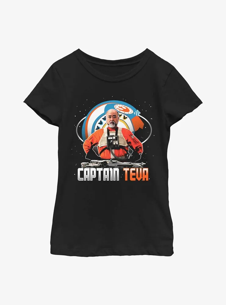 Star Wars The Mandalorian Captain Teva Youth Girls T-Shirt