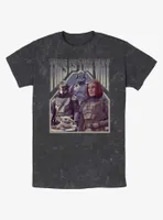 Star Wars The Mandalorian Squad Din Djarin Grogu Paz Vizsla & Bo-Katan Mineral Wash T-Shirt BoxLunch Web Exclusive