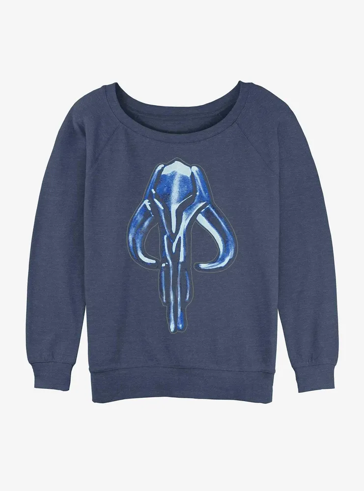 Star Wars The Mandalorian Beskar Mythosaur Womens Slouchy Sweatshirt