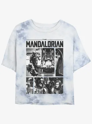 Star Wars The Mandalorian Plazir-15 Droid Recommissioning Tie-Dye Womens Crop T-Shirt