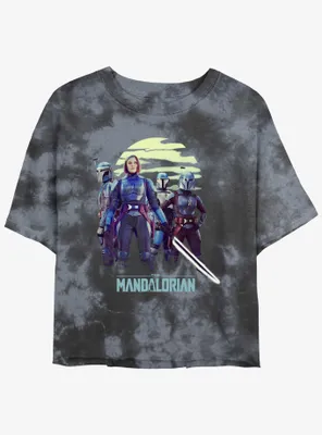 Star Wars The Mandalorian Bo-Katan Reigns Again Tie-Dye Womens Crop T-Shirt BoxLunch Web Exclusive