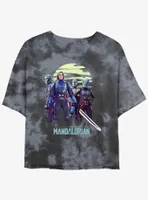 Star Wars The Mandalorian Bo-Katan Reigns Again Tie-Dye Womens Crop T-Shirt BoxLunch Web Exclusive