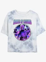 Star Wars The Mandalorian Heroes of Nevarro Tie-Dye Womens Crop T-Shirt