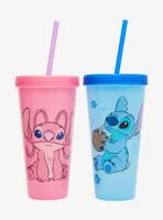 Disney Lilo & Stitch: The Series Angel & Stitch Color Change Carnival Cup Set