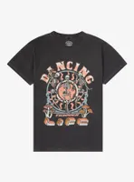 Dancing Skulls Boyfriend Fit Girls T-Shirt