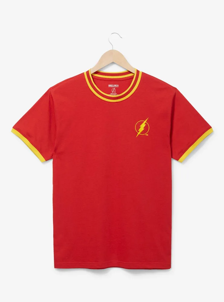 DC Comics The Flash Logo Ringer T-Shirt - BoxLunch Exclusive