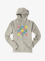 Bee And Puppycat Checkerboard Icons Hoodie