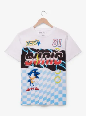Sonic the Hedgehog Checkered Flag T-Shirt - BoxLunch Exclusive