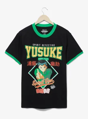 Yu Hakusho Spirit Detective Yusuke Portrait Ringer T-Shirt - BoxLunch Exclusive