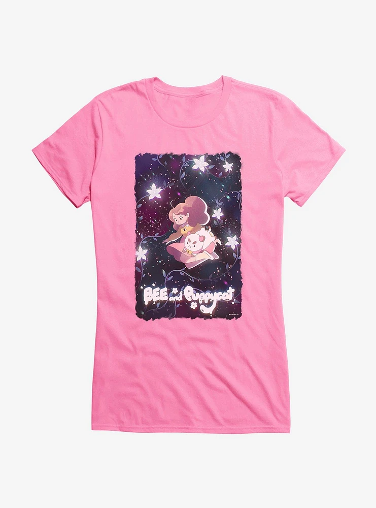 Bee And Puppycat Space Flowers Poster Girls T-Shirt