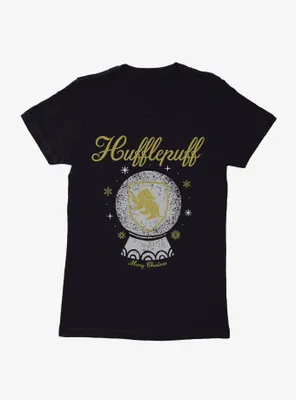 Harry Potter Snow Globe Hufflepuff Womens T-Shirt