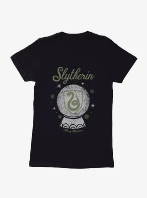 Harry Potter Snow Globe Slytherin Womens T-Shirt