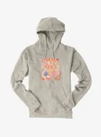 Bee And Puppycat Watercolor Art Flowers Hoodie