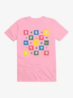 Bee And Puppycat Checkerboard Icons T-Shirt