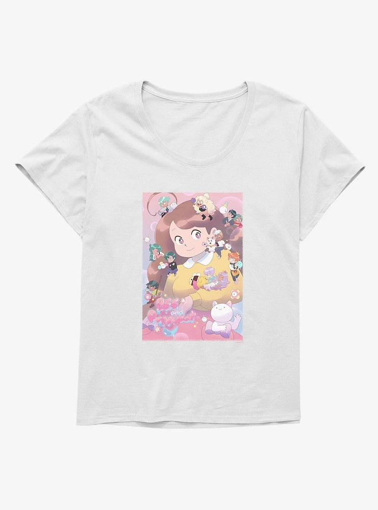 Bee And Puppycat Group Poster Girls T-Shirt Plus