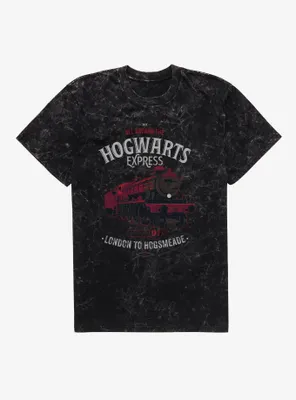 Harry Potter All Aboard The Hogwarts Express Mineral Wash T-Shirt