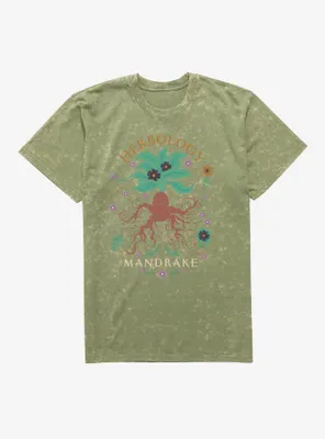 Harry Potter Herbology Mandrake Mineral Wash T-Shirt