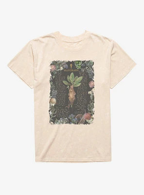 Harry Potter Mandrake Flowers Mineral Wash T-Shirt