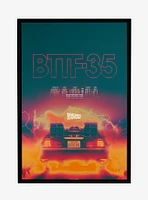 Back To The Future Delorean 88 MPH Framed Poster