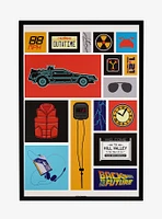Back To The Future Icons Framed Poster