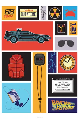 Back To The Future Icons Poster