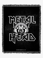 Aggretsuko Metal Head Woven Jacquard Throw Blanket