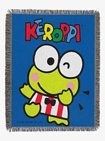 Keroppi Wave Keroppi Woven Tapestry Throw Blanket