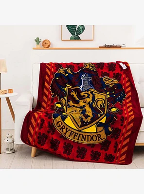 Harry Potter Crimson Sigil Silk Touch Throw Blanket