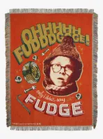 A Christmas Story Oh Fudge Woven Tapestry Throw Blanket