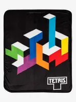 Tetris Fit Together Sherpa Throw Blanket