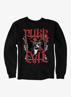 Cat Purr Evil Goth Frame Sweatshirt