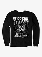 Cat Purr Evil Punk Meow Sweatshirt