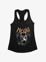 Cat Meow Spiderweb Metal Girls Tank