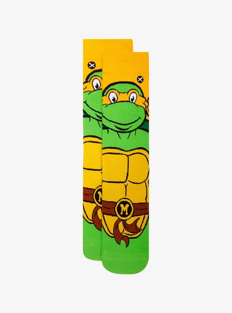 Odd Sox Teenage Mutant Ninja Turtles Michelangelo Portrait Crew Socks