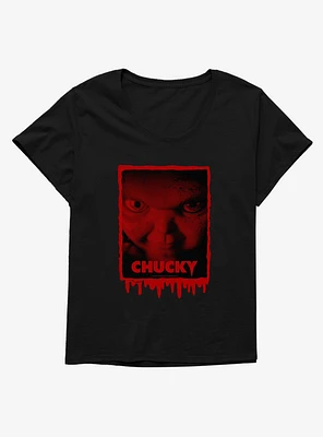Chucky TV Series Bloody Logo Girls T-Shirt Plus