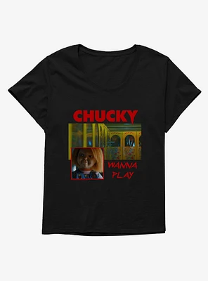 Chucky TV Series Good Guys Wanna Play Girls T-Shirt Plus