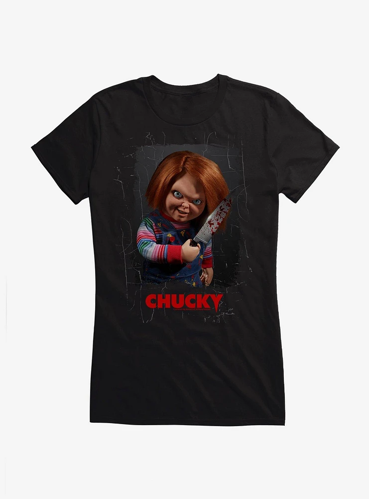 Chucky TV Series Bloody Knife Girls T-Shirt