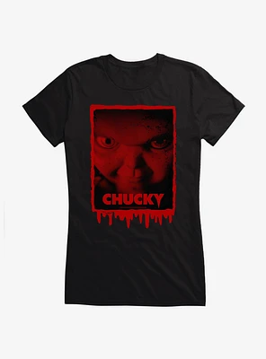 Chucky TV Series Bloody Logo Girls T-Shirt