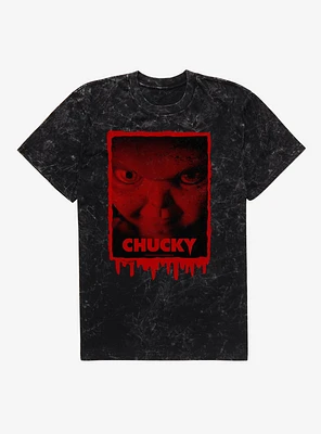 Chucky TV Series Bloody Logo Mineral Wash T-Shirt