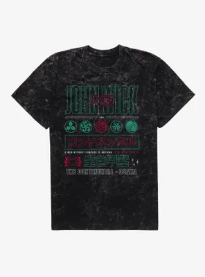 John Wick Continental Assassin Mineral Wash T-Shirt