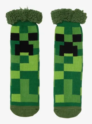 Minecraft Creeper Cozy Slipper Socks
