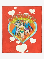 DC Comics Justice League Mom Group Throw Blanket